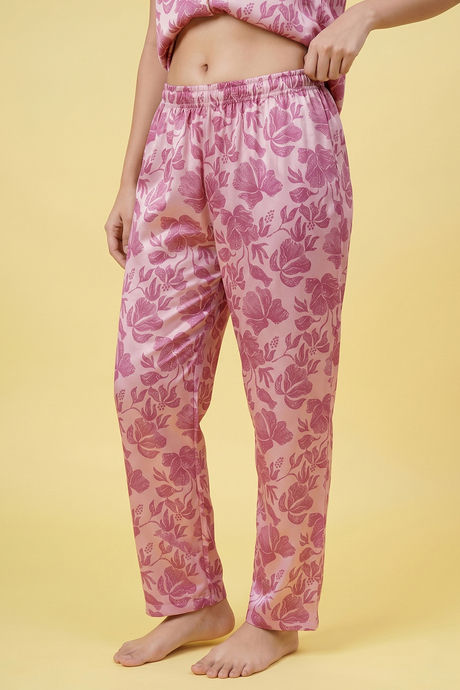 Zivame Satin Pyjama Set - Ballet Slipper — image 5